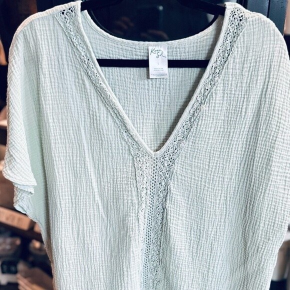 Kona Sol Size Large Women’s V-Neck Top‎ - Picture 9 of 11